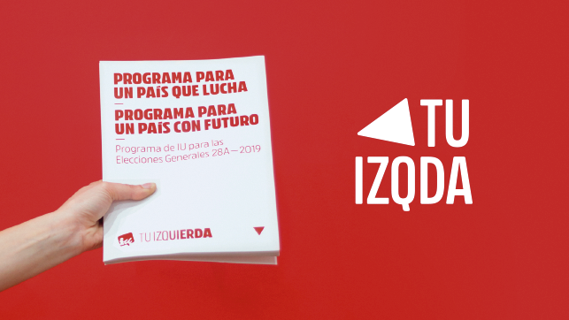 IU concreta en 22 medidas clave su ‘Programa para un País que Lucha, Programa para un País con Futuro’