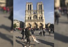 Las redes sociales se vuelcan para buscar a los protagonistas de una bonita foto frente a Notre-Dame antes del incendio