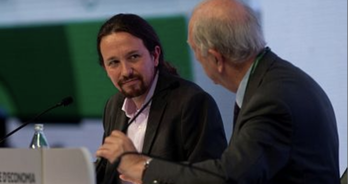 Iglesias plantea al PSOE reducir la jornada laboral y subir impuestos en una jornada con empresarios Iglesias plantea al PSOE reducir la jornada laboral y subir impuestos en una jornada con empresarios