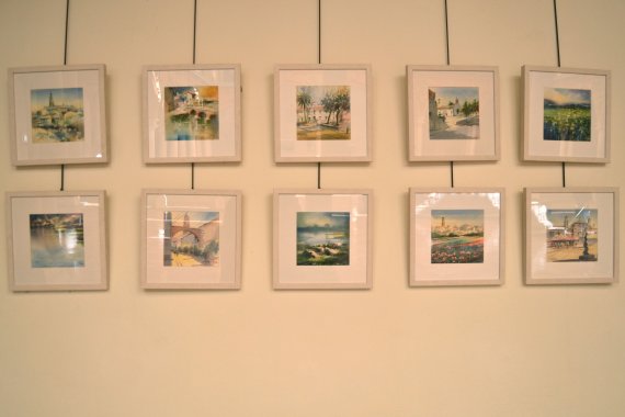 Nemesio Rubio expone sus acuarelas en la Diputación de Córdoba