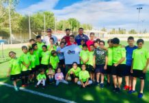 La Escuela de fútbol Kurtuba y Federico Piovaccai unidos por el corazón